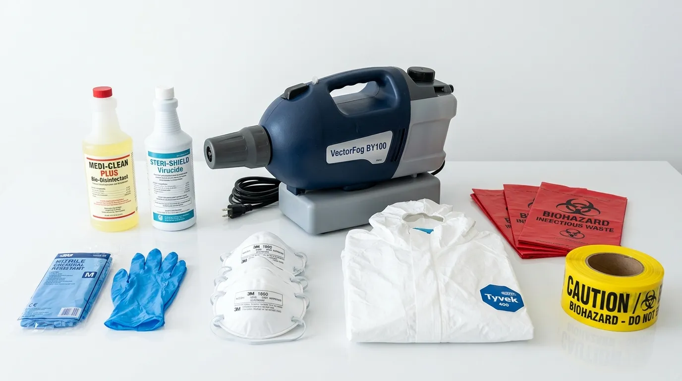 Professional biohazard remediation crew working in New Gloucester