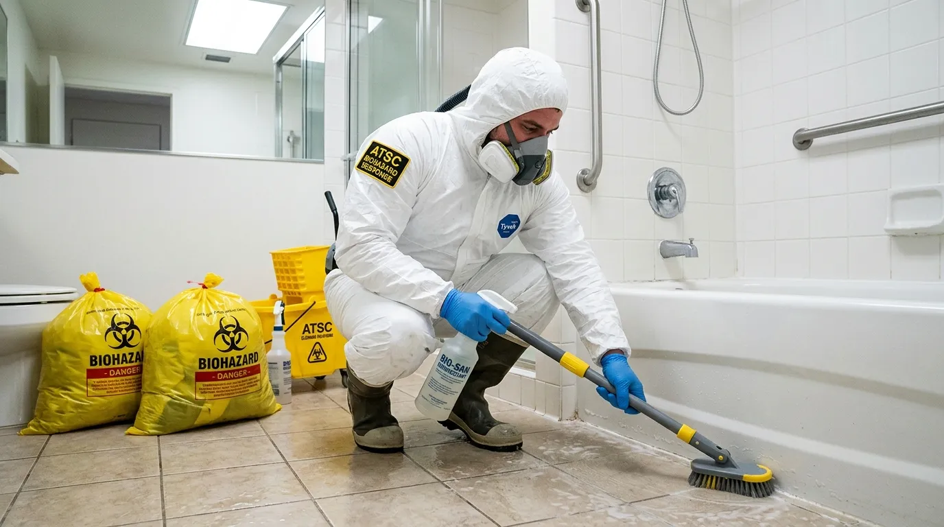 Decontamination equipment deployed for Blood Cleanup in New Gloucester